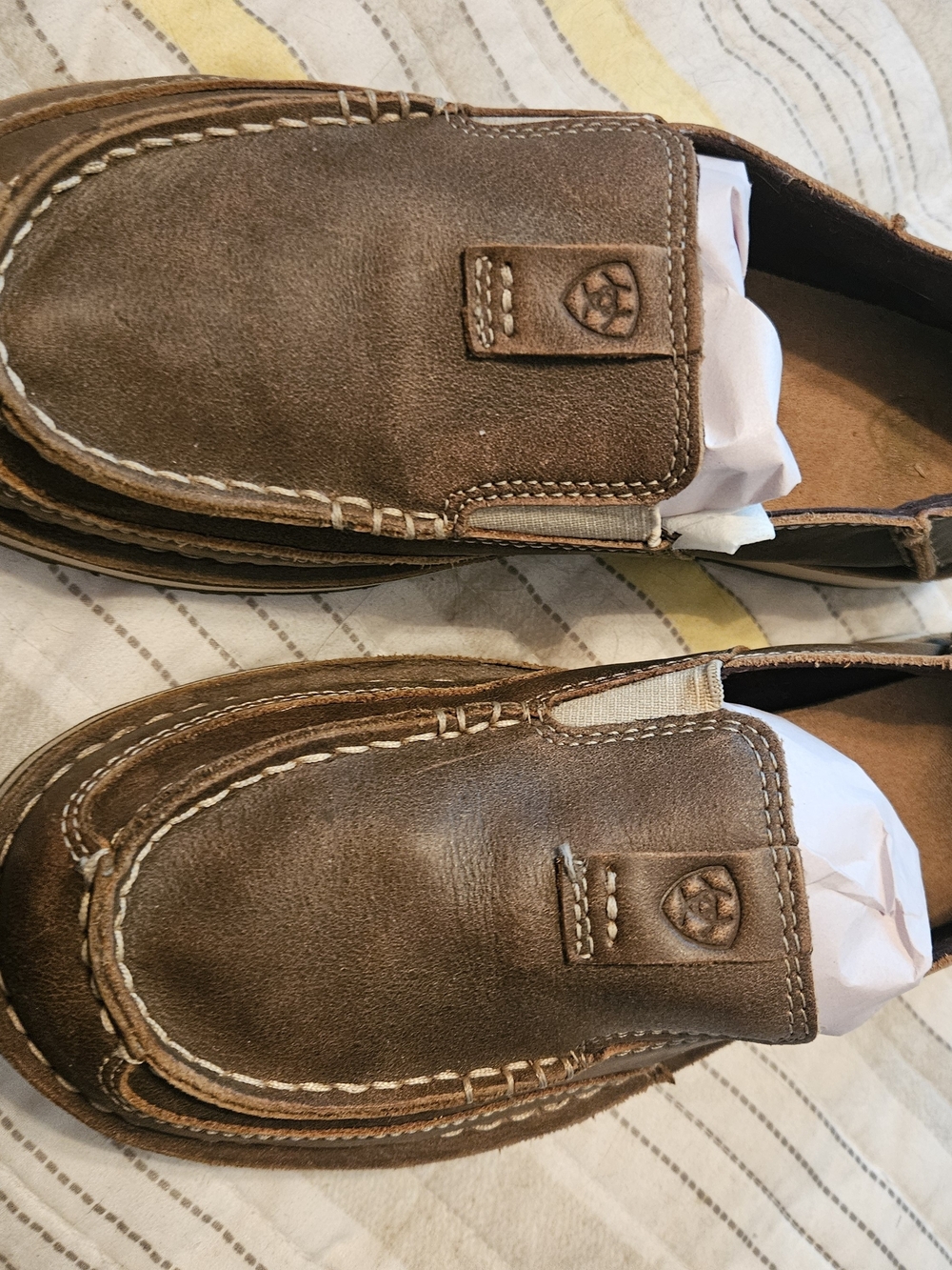 Ariat Brown Leather Women's Slip-On Loafers